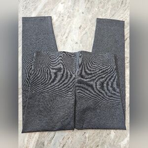 Worthington Stretch Knit Pants Large Gray Pull-On Slim Leg Office Career